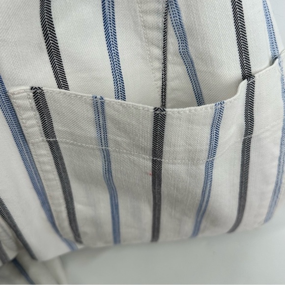 Madewell Slim Emmett Wide-Leg Crop Pants in Montpellier Stripe Size 28 (10) - Picture 5 of 10